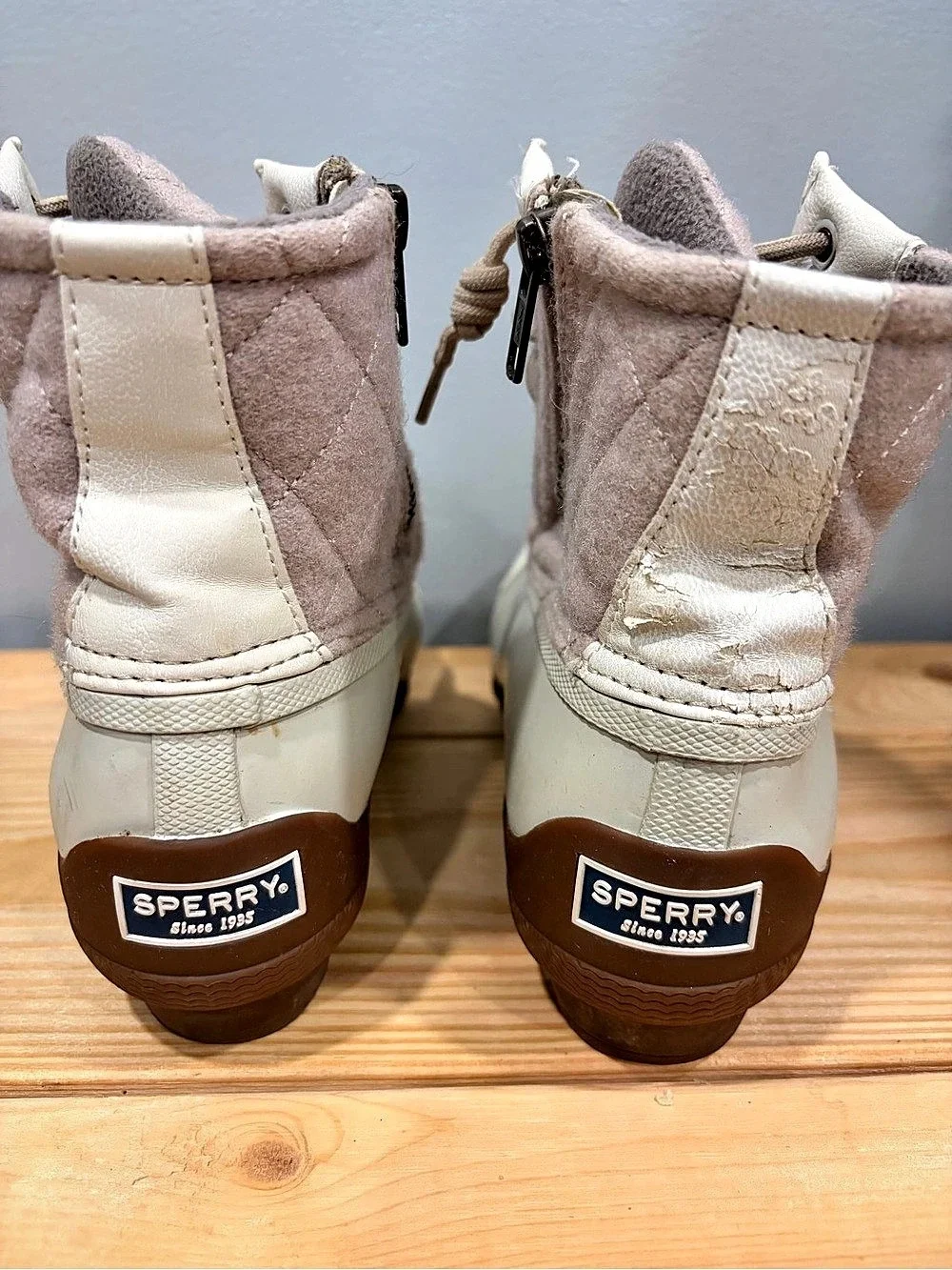 Sperry Saltwater Women's Winter Boots Pink & White US 6M